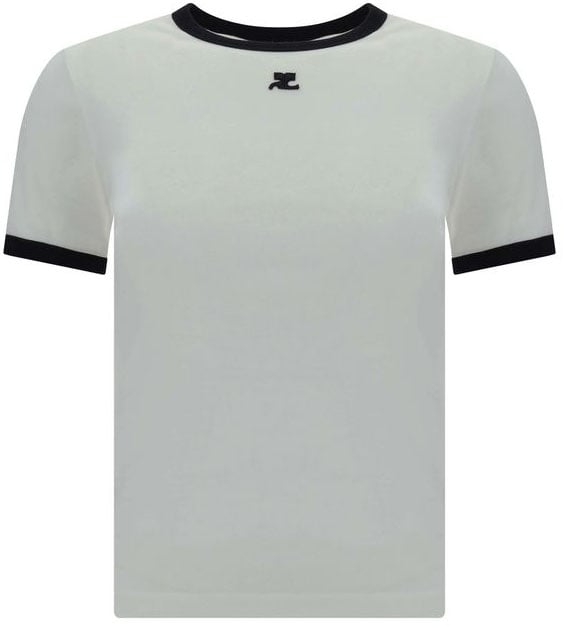 COURREGES Courrèges White Cotton T-Shirt Wit