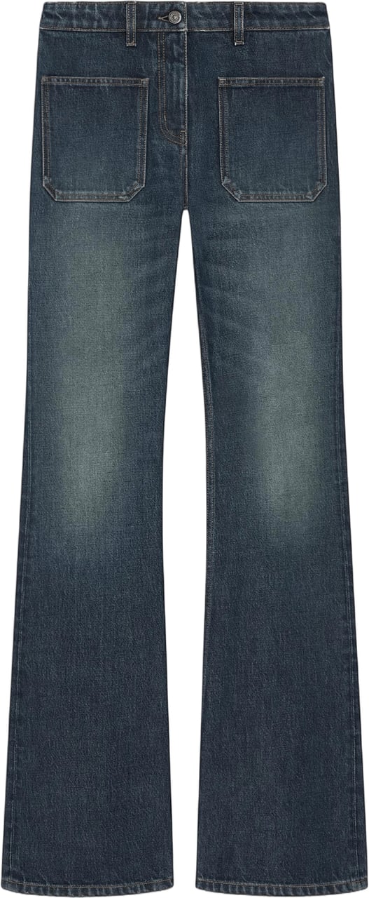 COURREGES VINTAGE DENIM FLARED JEANS Blauw