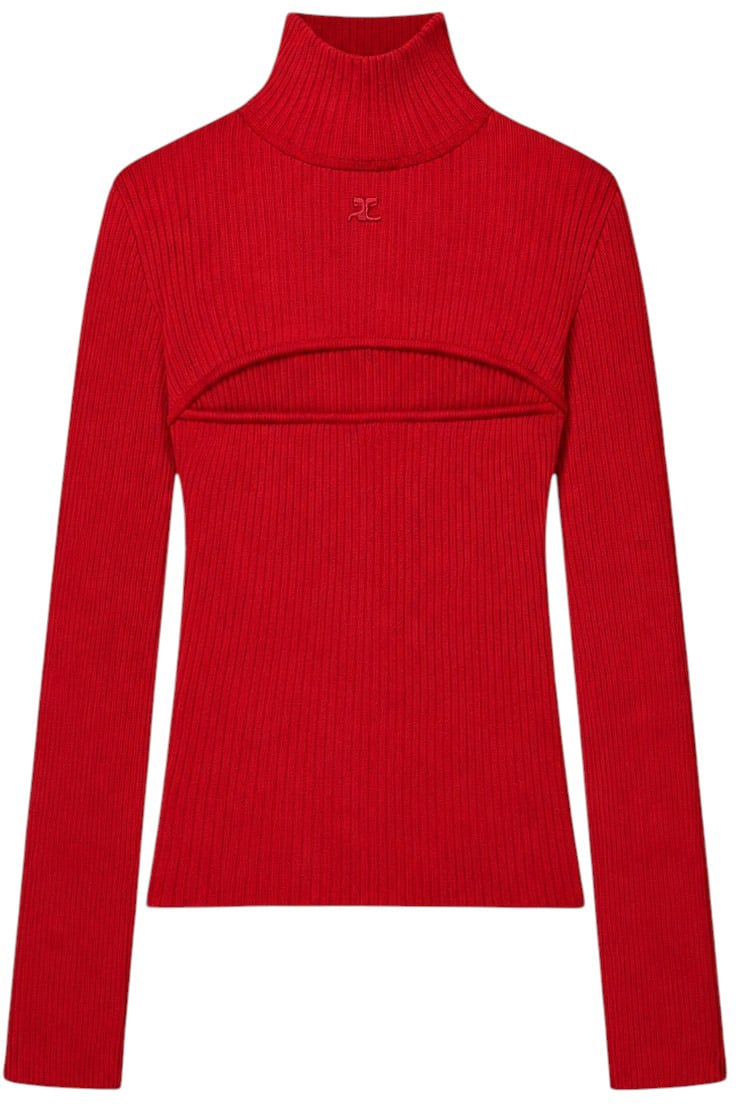 COURREGES Sweaters Rosso Rood