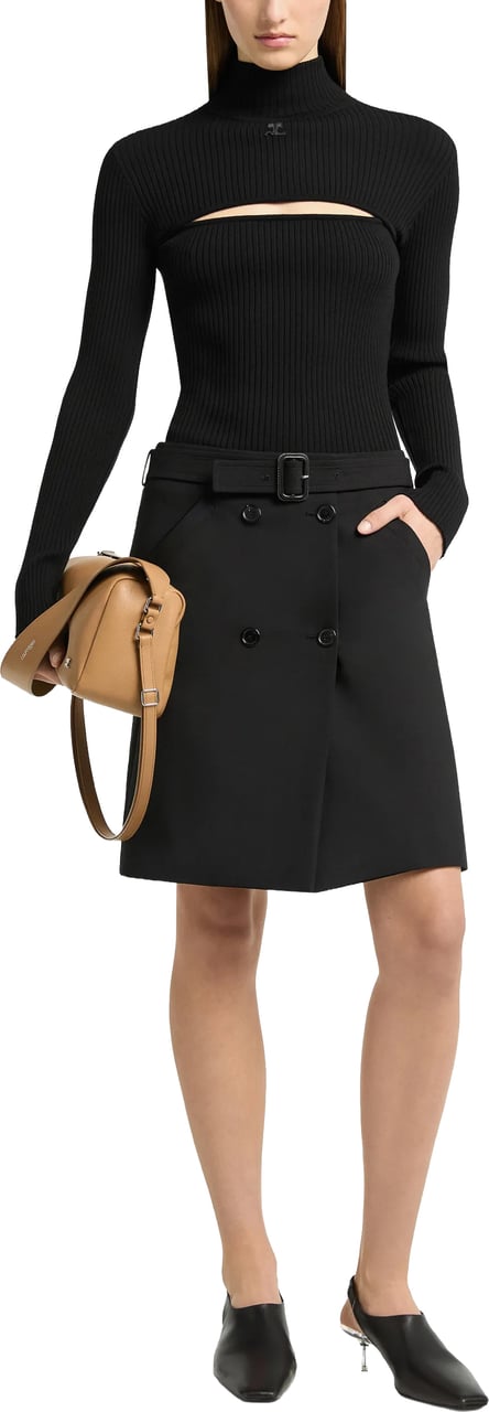 COURREGES Sweaters Nero Zwart