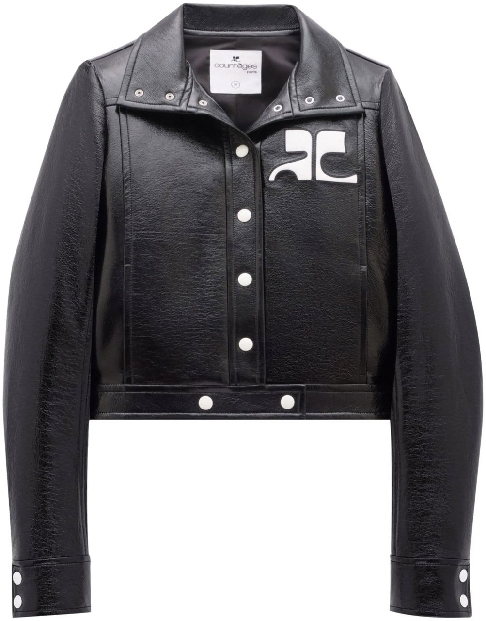 COURREGES Coats Nero Zwart
