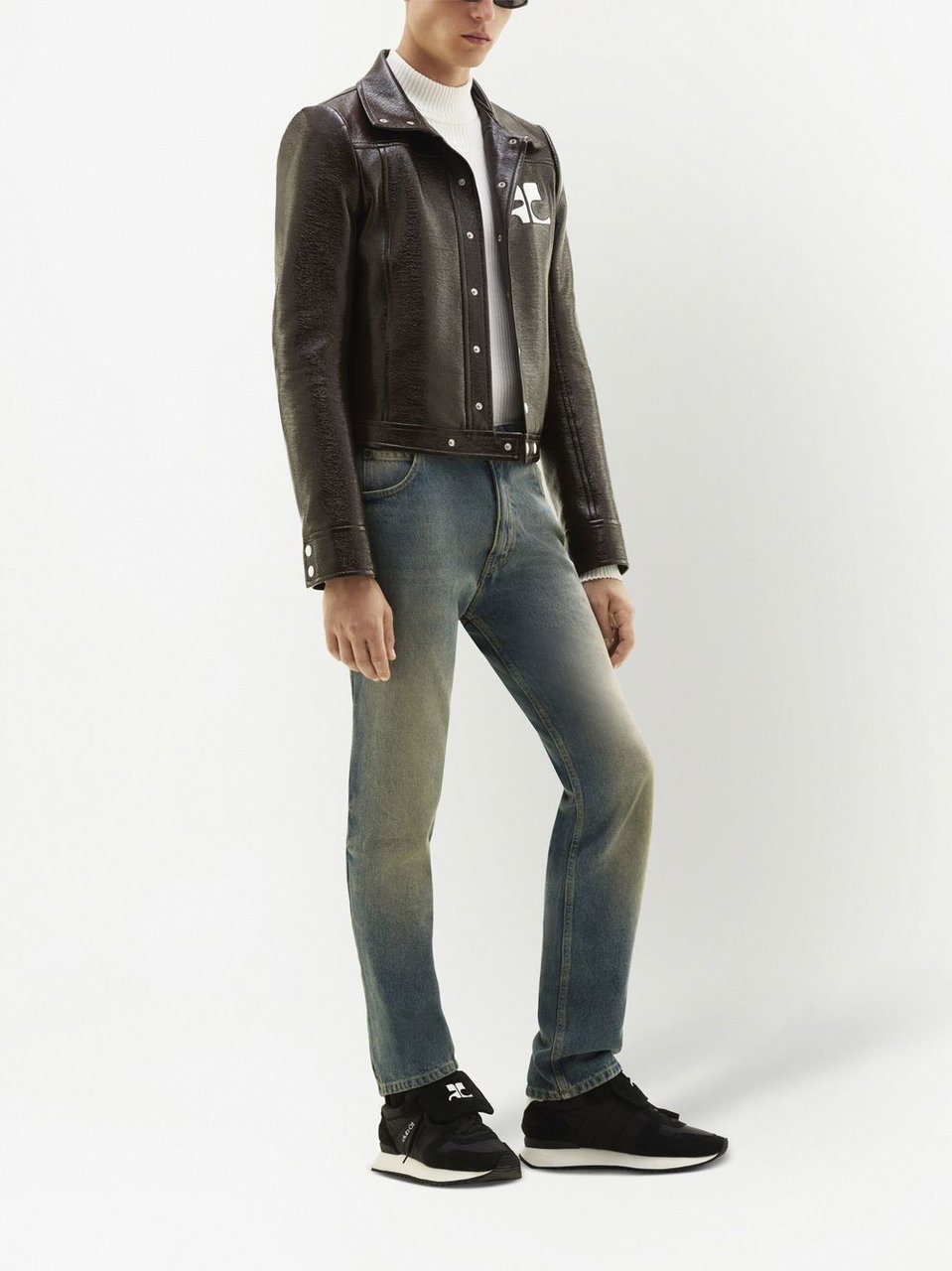COURREGES Jackets Chocolate Zwart