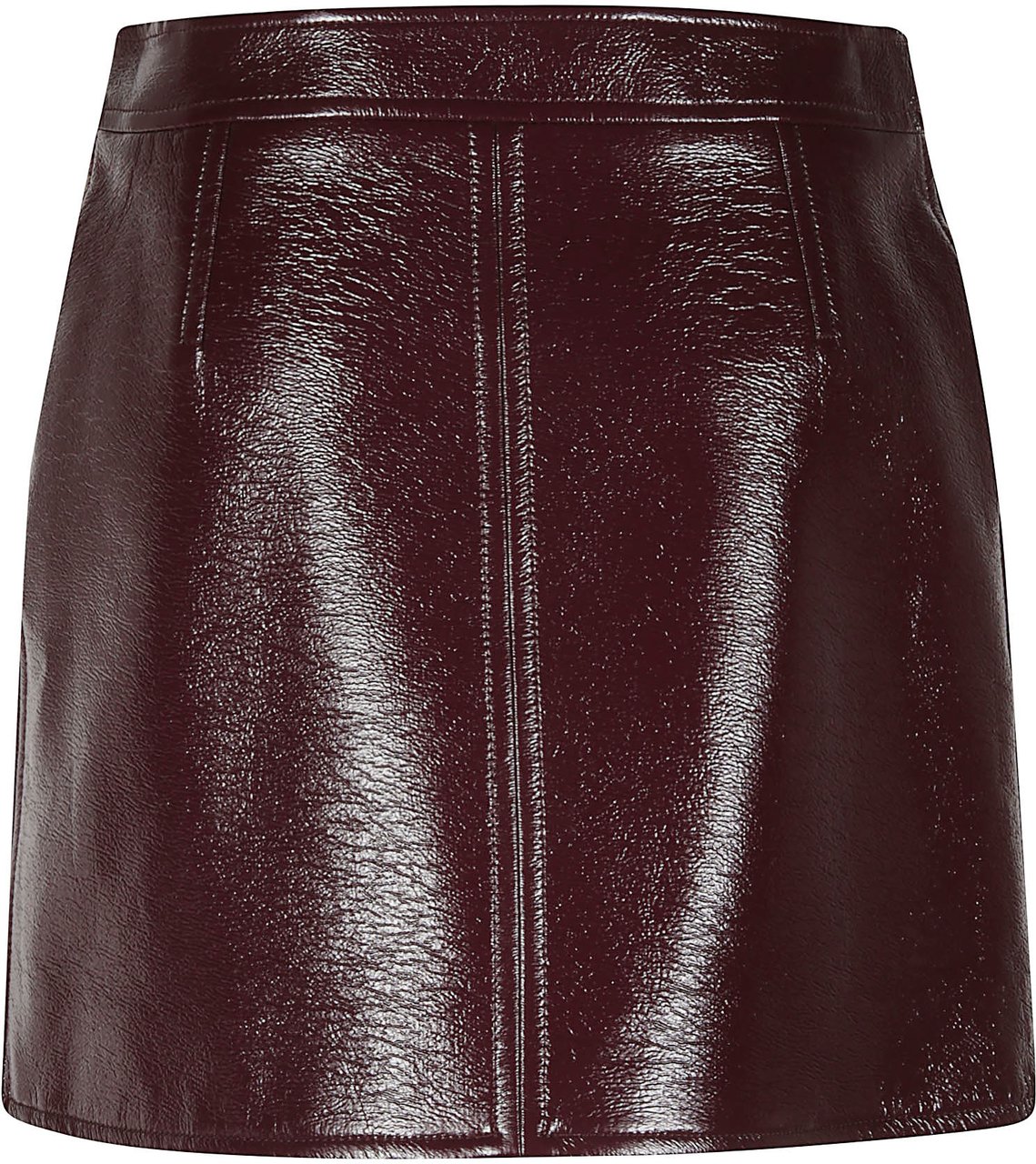 COURREGES Reedition Vynil Mini Skirt Red Rood