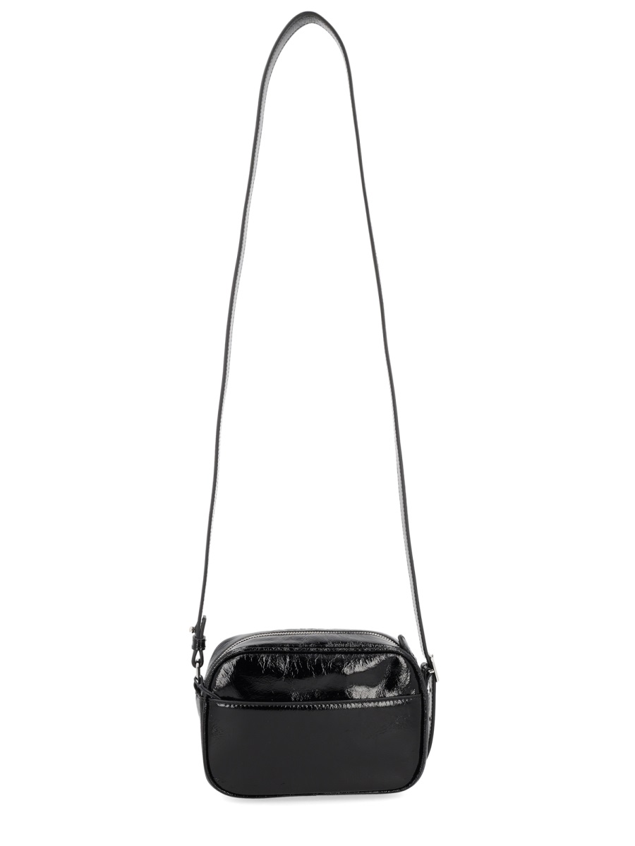 COURREGES Neutrals Reedition Naplack Glossy Bag Zwart