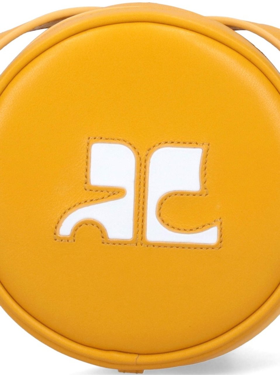 COURREGES "Reedition Circle" Mini Bag – Yellow Geel