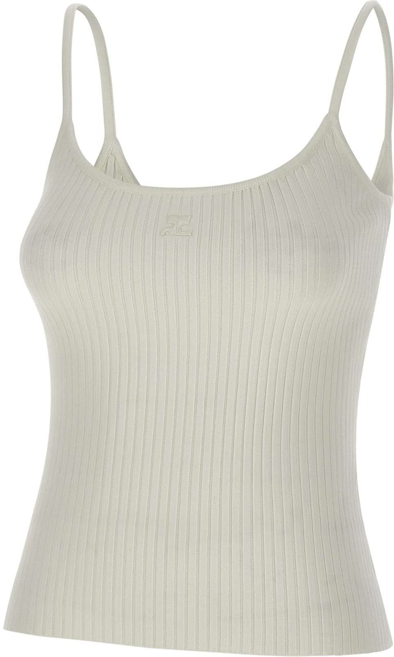 COURREGES Top White Wit