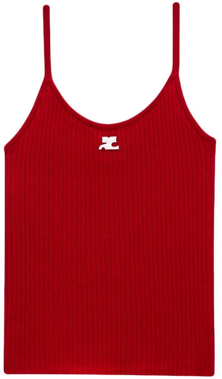 COURREGES Top Red Rood