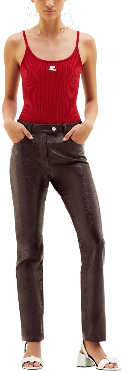 COURREGES Top Red Rood