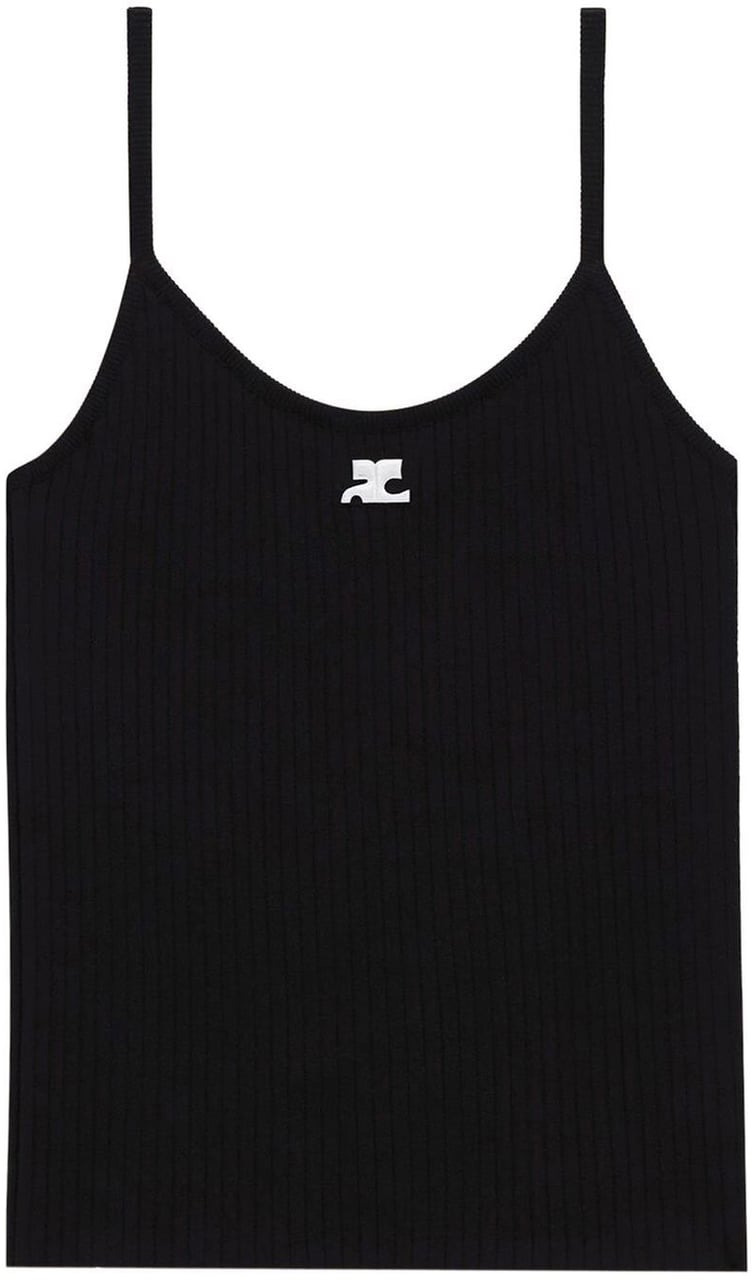 COURREGES Top Black Zwart