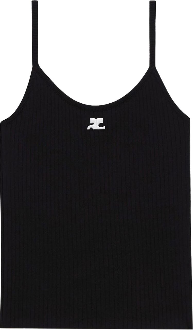 COURREGES Top Black Zwart