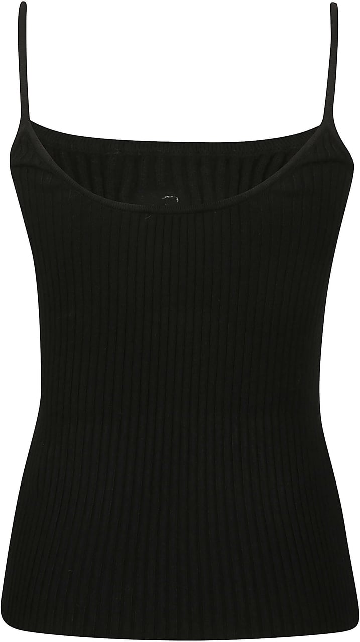 COURREGES Reedition Tank Top Black Zwart