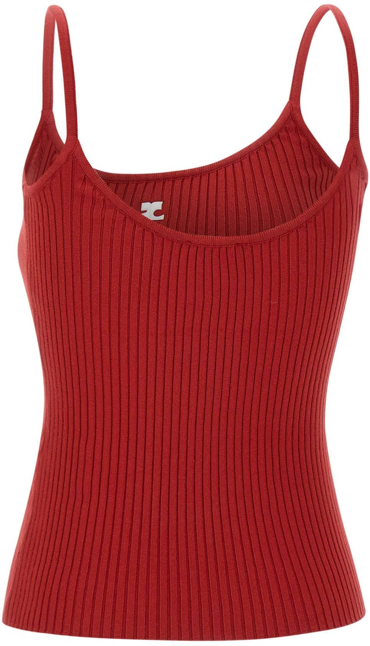 COURREGES Top Red Rood