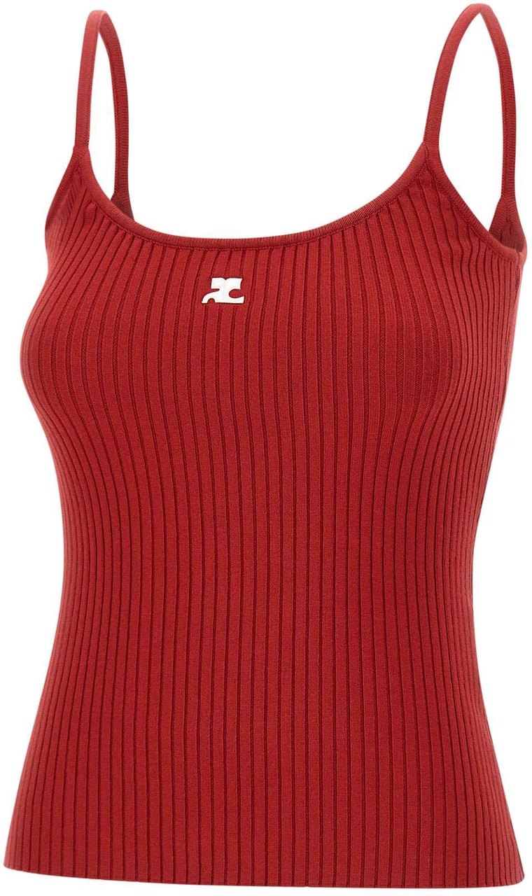 COURREGES Top Red Rood