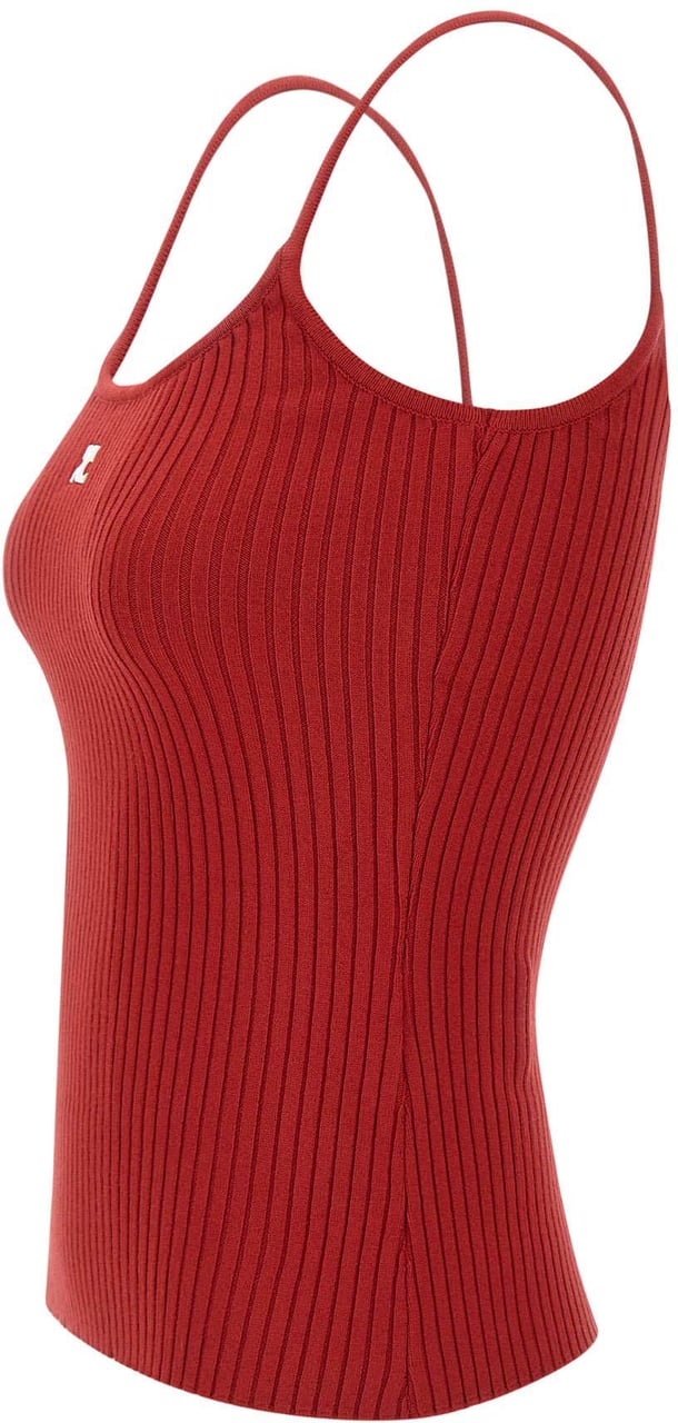 COURREGES Top Red Rood