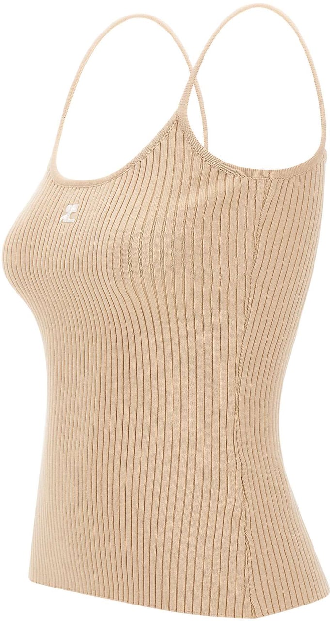 COURREGES Top Beige Beige
