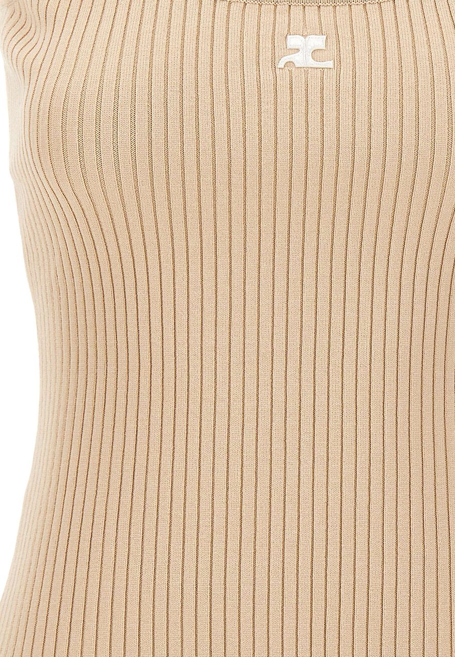 COURREGES Top Beige Beige