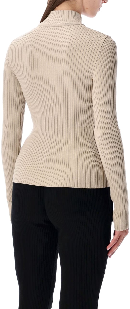 COURREGES Reedition Knit Ls Jumper Cappuccino Bruin
