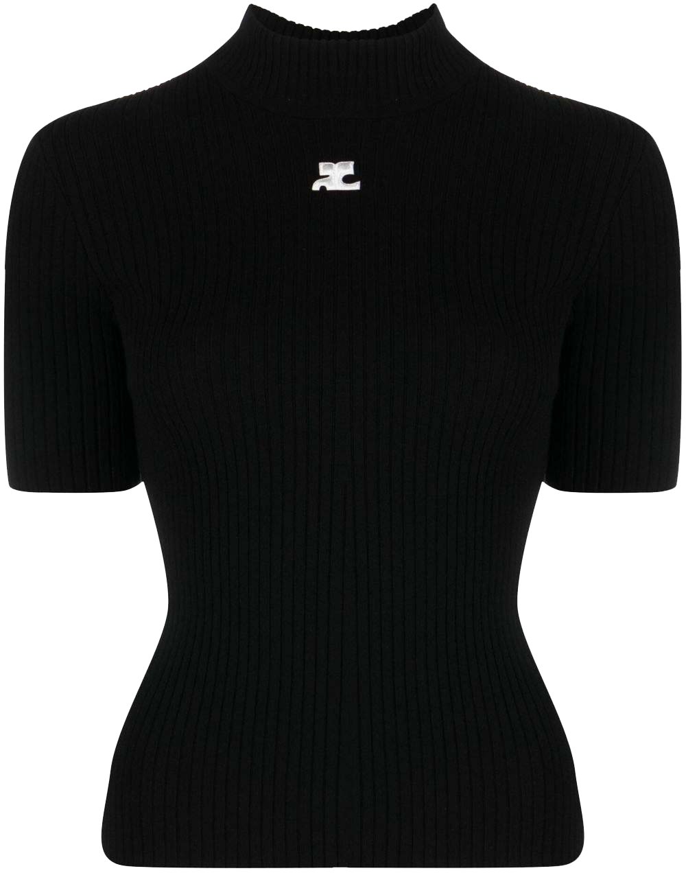 COURREGES Top Black Zwart