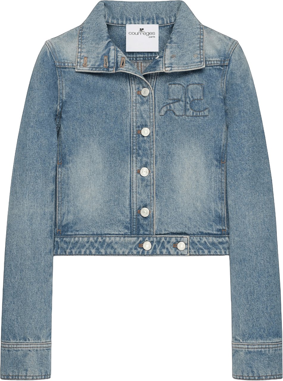 COURREGES REEDITION DENIM JACKET Blauw