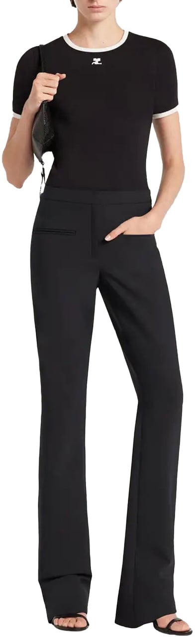 COURREGES T-shirt Heritage Zwart Zwart