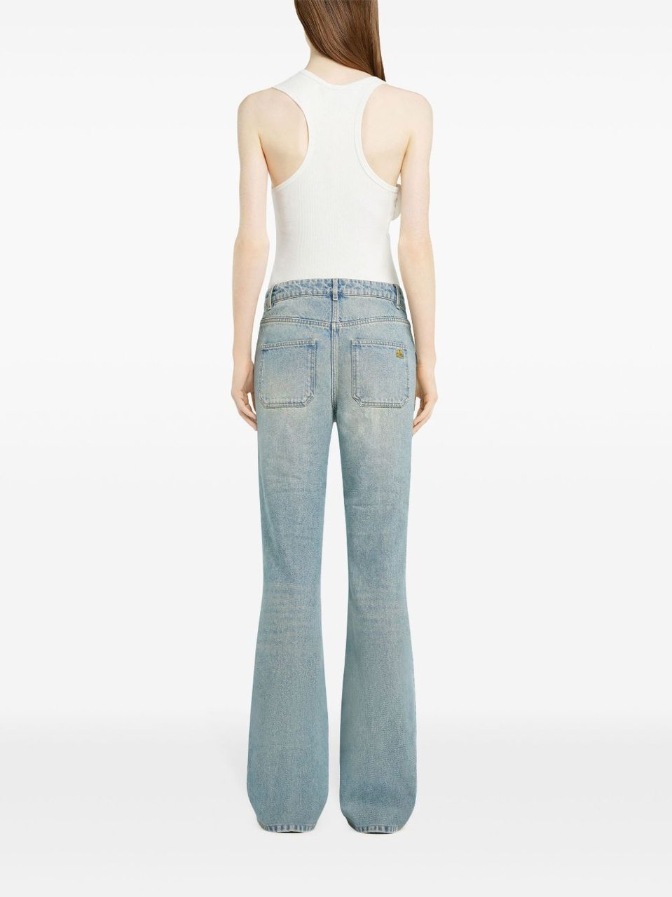 COURREGES Light Blue Denim Jeans Grijs