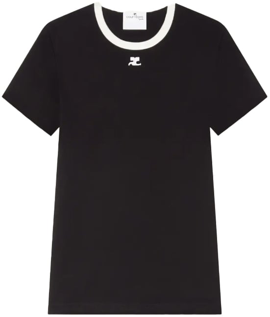 COURREGES T-Shirts And Polos Black Zwart