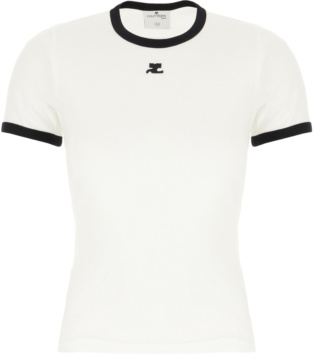COURREGES Courreges White cotton t-shirt Wit