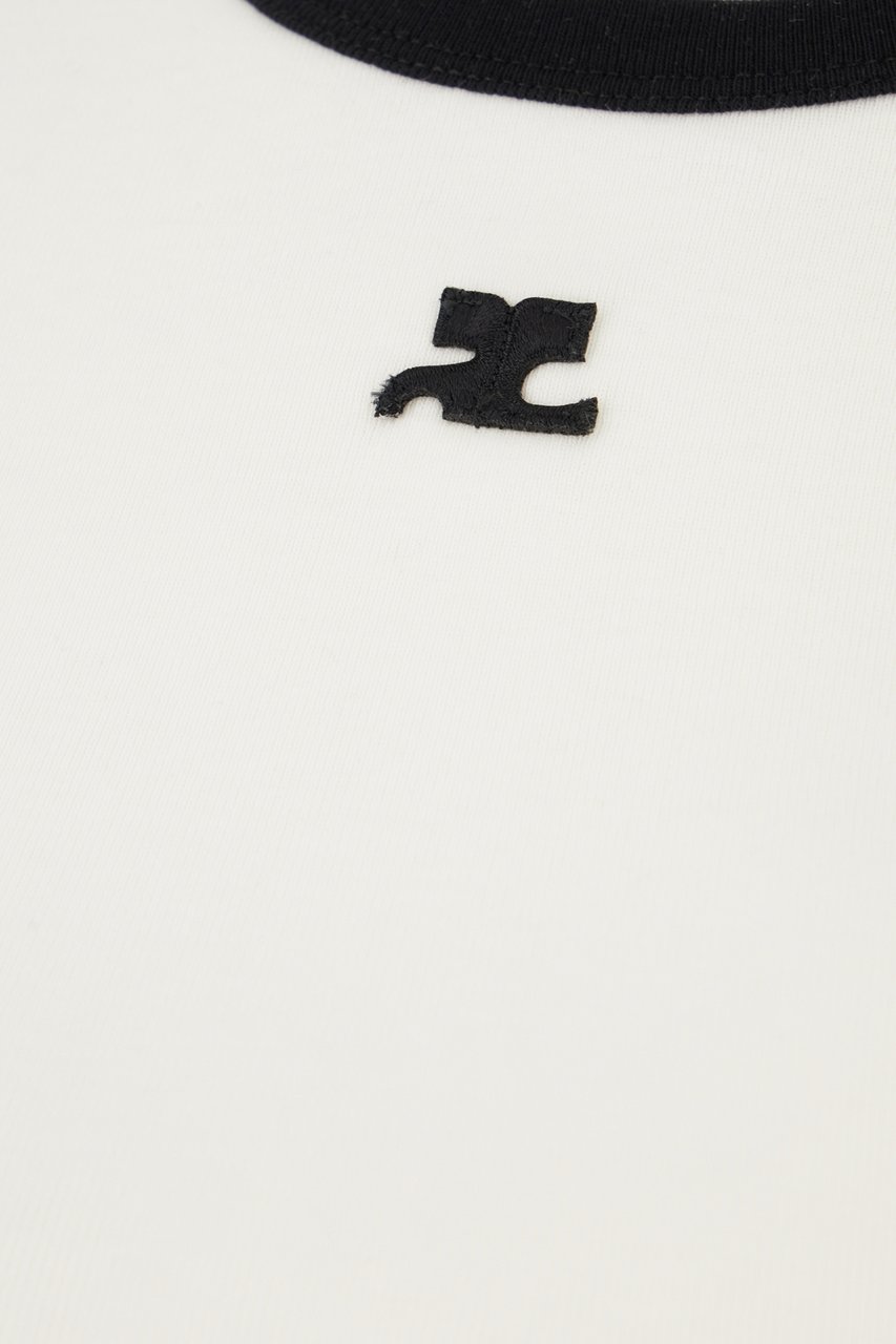 COURREGES Courreges White cotton t-shirt Wit