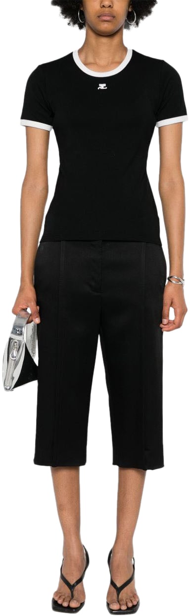 COURREGES Top Black Zwart