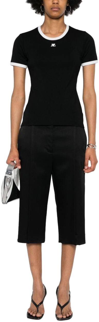 COURREGES T-Shirts And Polos Black Zwart