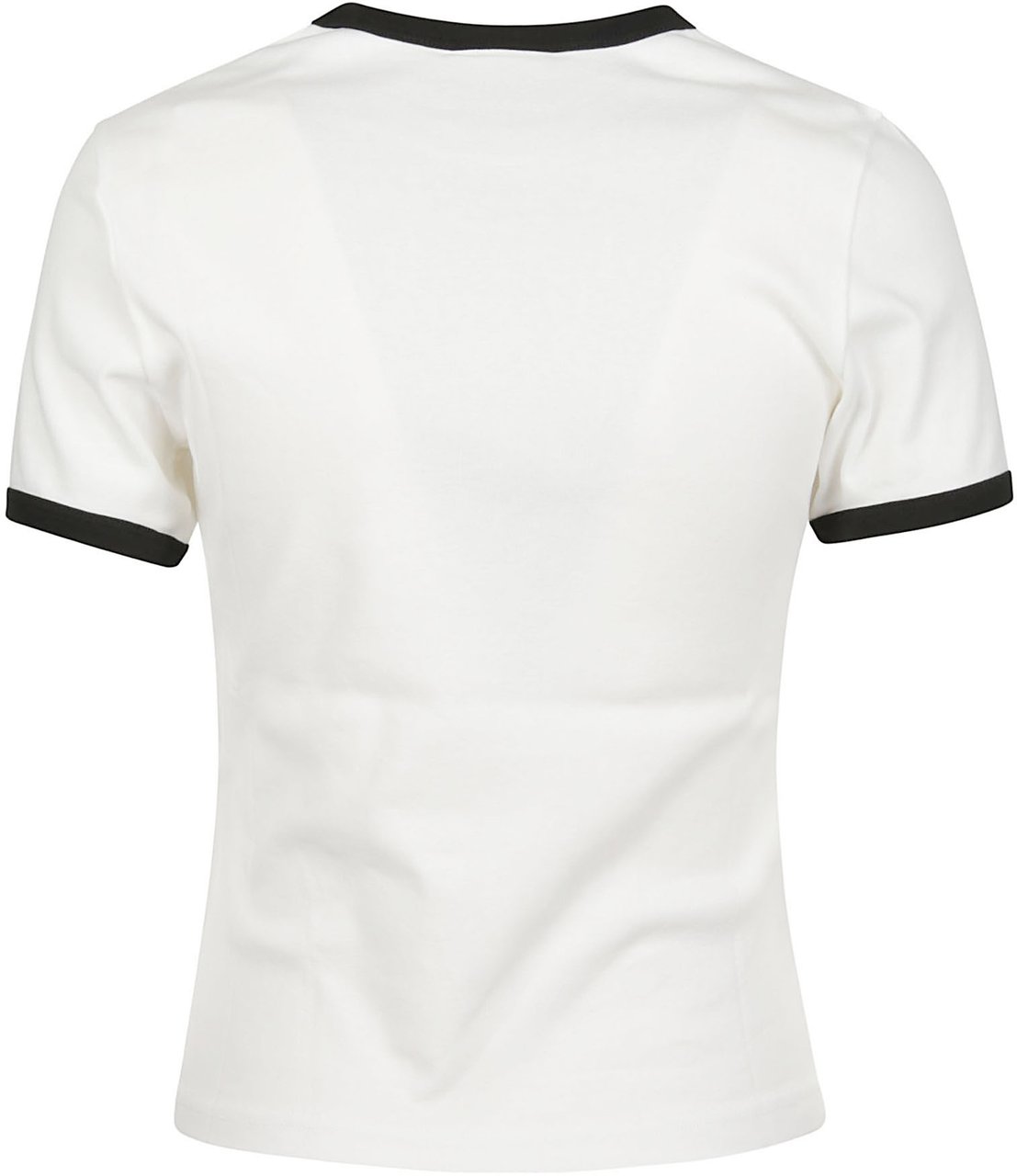 COURREGES Signature Contrast T-shirt White Wit