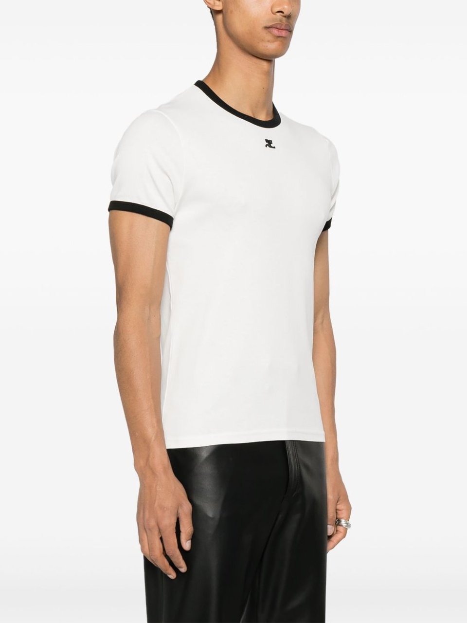 COURREGES T-Shirts And Polos Heritage White/Black Wit