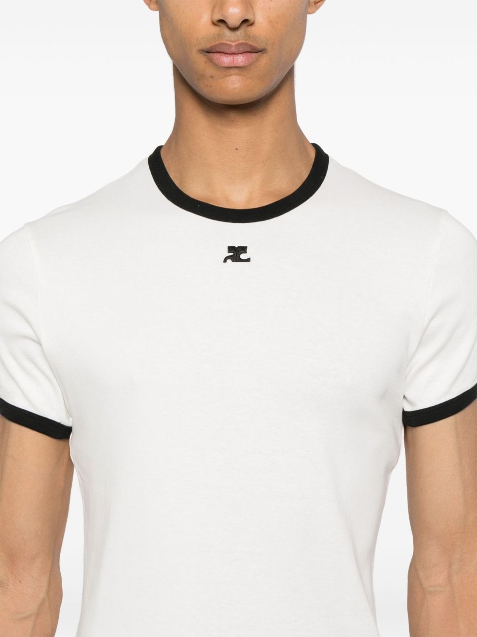 COURREGES T-Shirts And Polos Heritage White/Black Wit