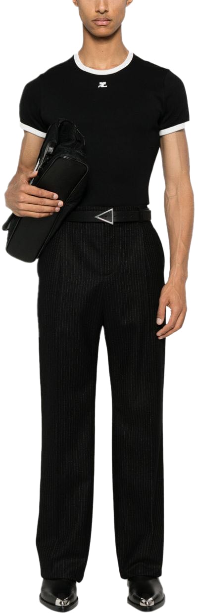 COURREGES T-Shirts And Polos Black Zwart