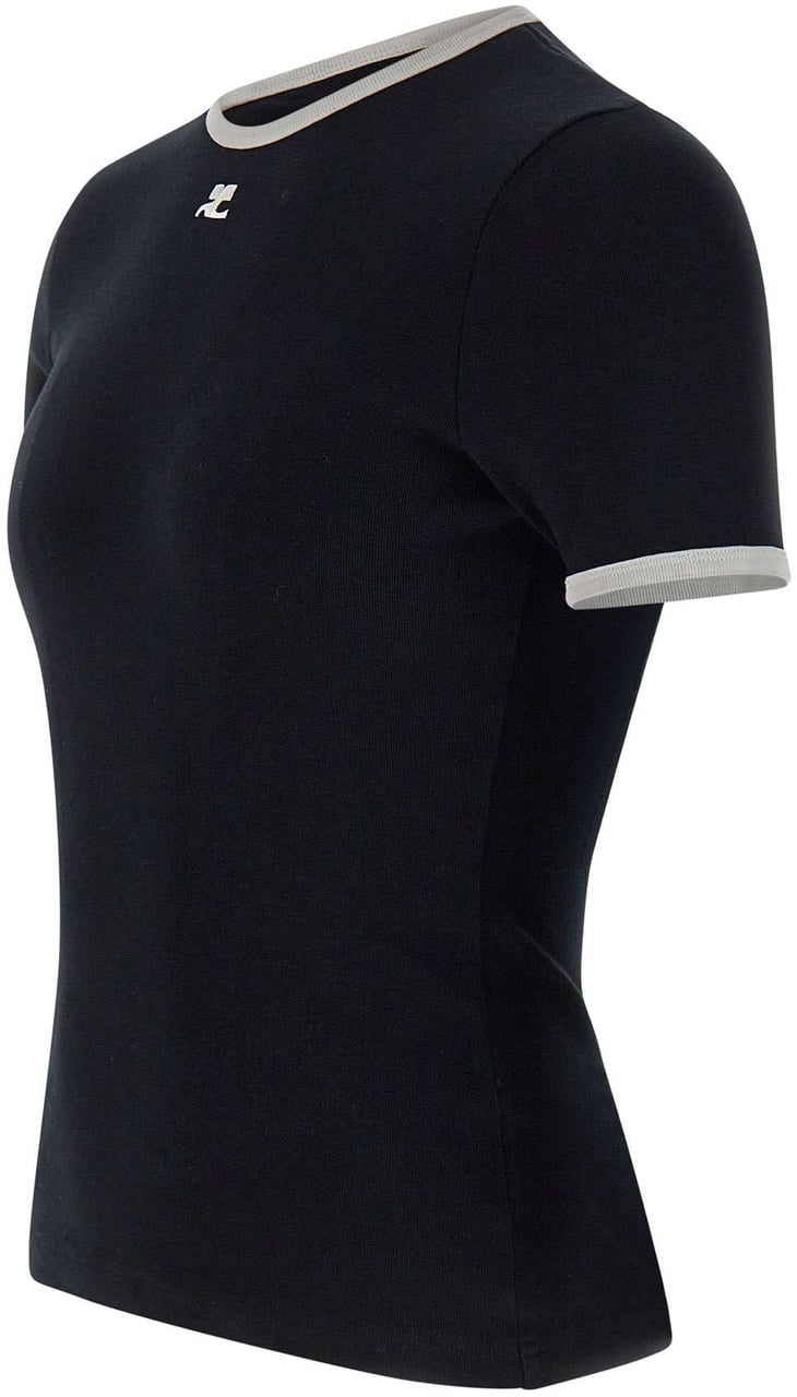COURREGES T-Shirts And Polos Black Zwart