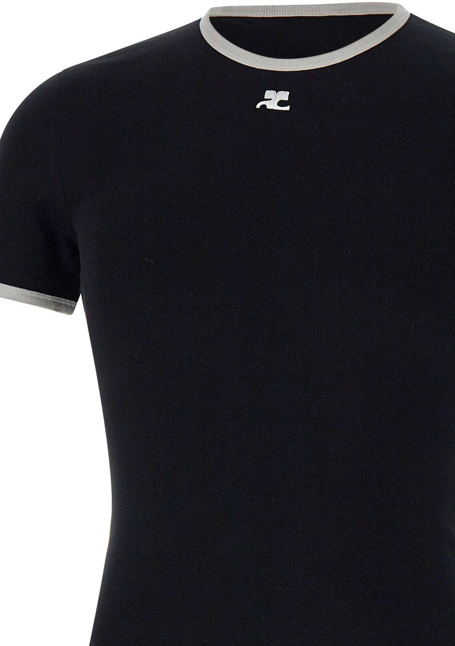 COURREGES T-Shirts And Polos Black Zwart