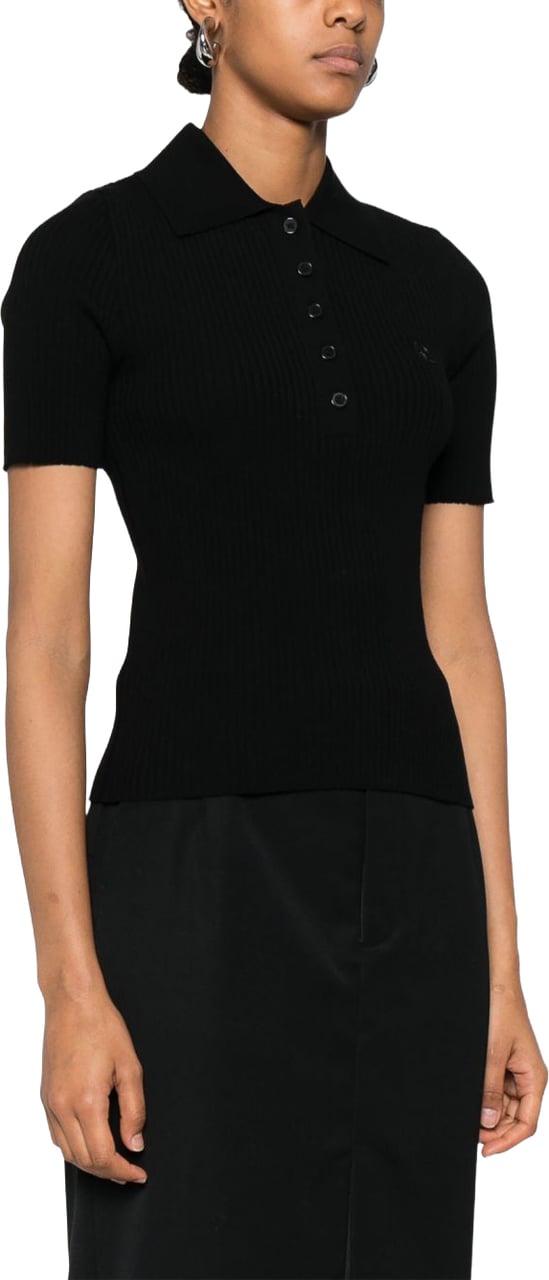 COURREGES Top Black Zwart