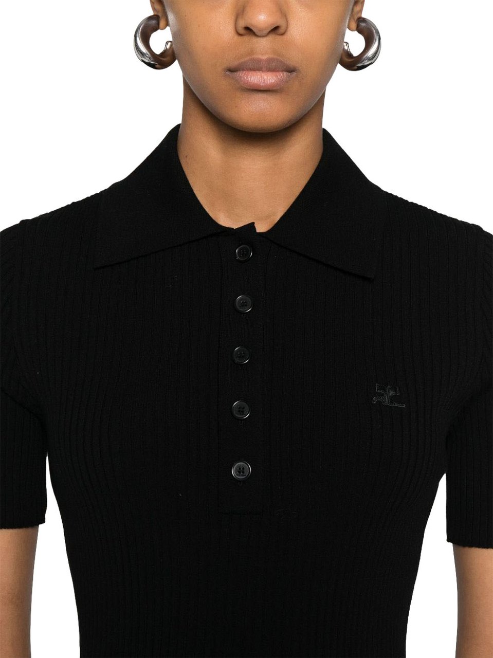 COURREGES Top Black Zwart