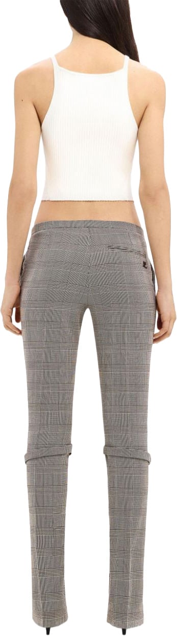 COURREGES Square Neck Sleeveless Knit Top Wit