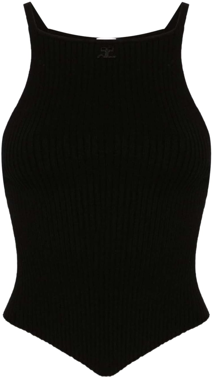 COURREGES Top Black Zwart