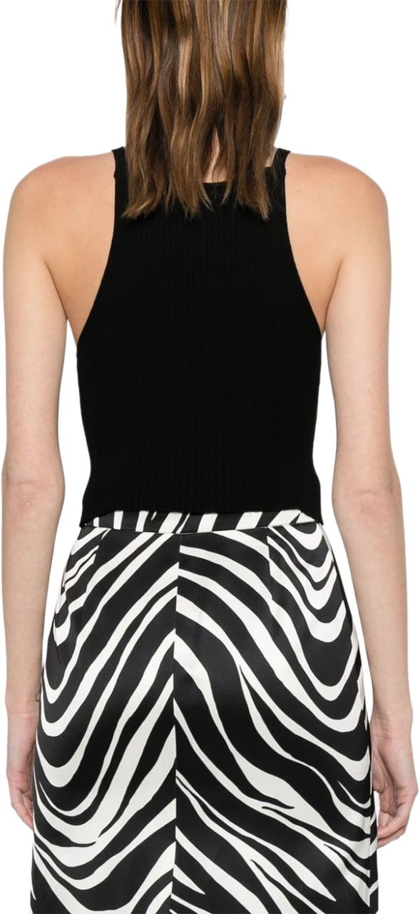 COURREGES Top Black Zwart