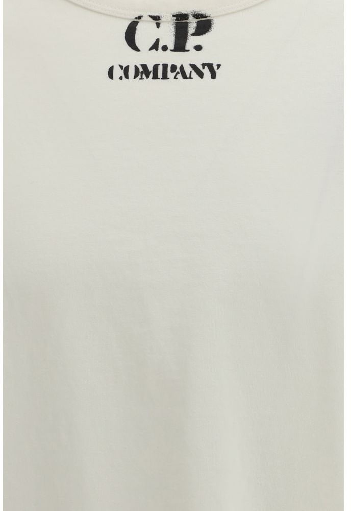 CP Company C.P. Company White Cotton T-Shirt Wit