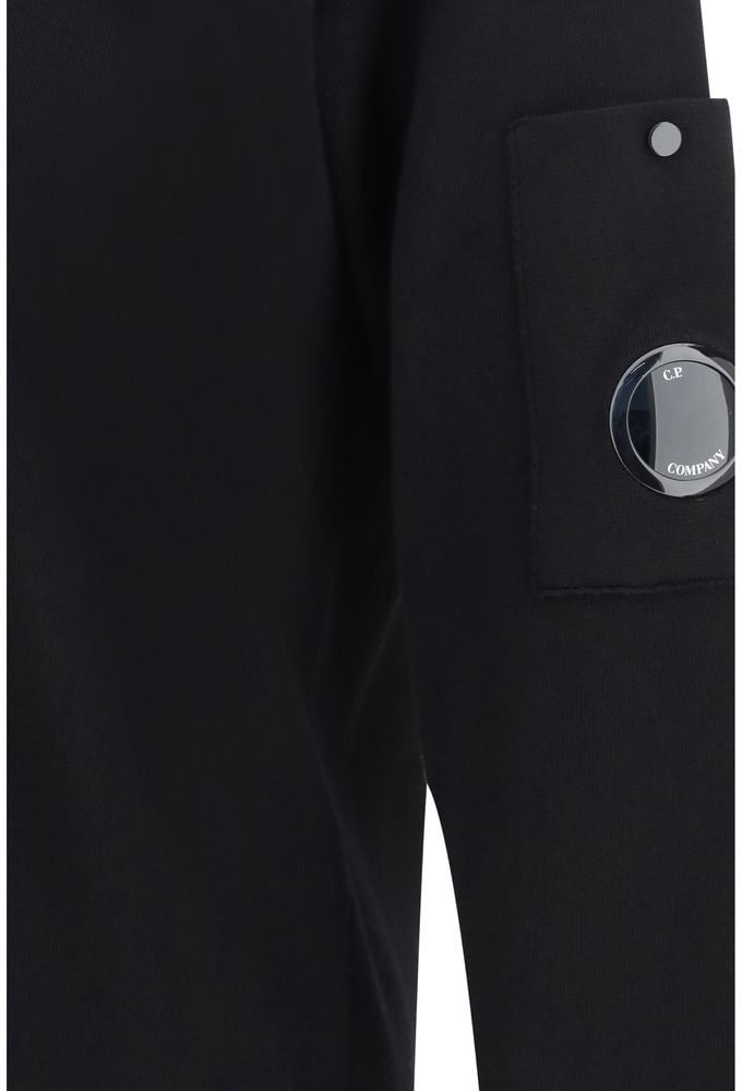 CP Company C.P. Company Black Cotton Sweatshirt Zwart