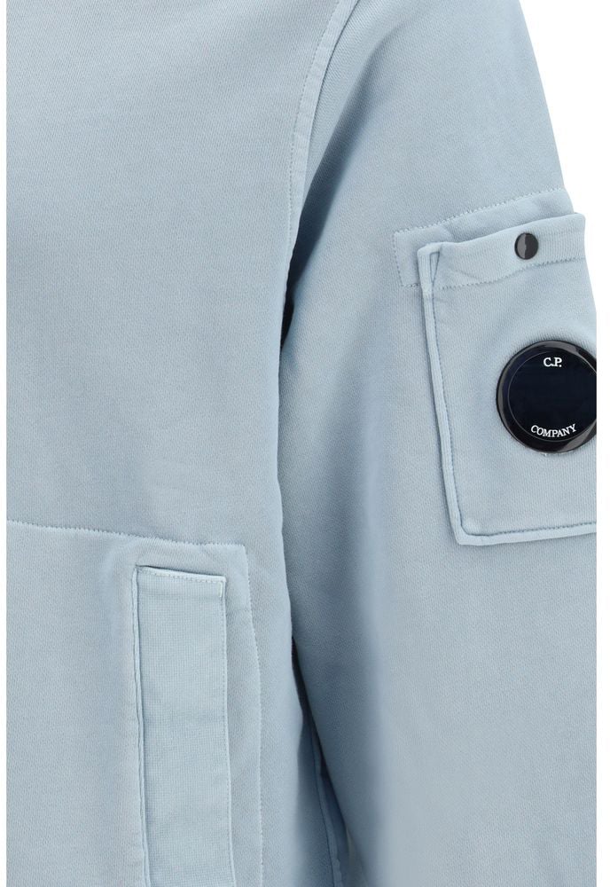 CP Company C.P. Company Blue Cotton Sweatshirt Blauw