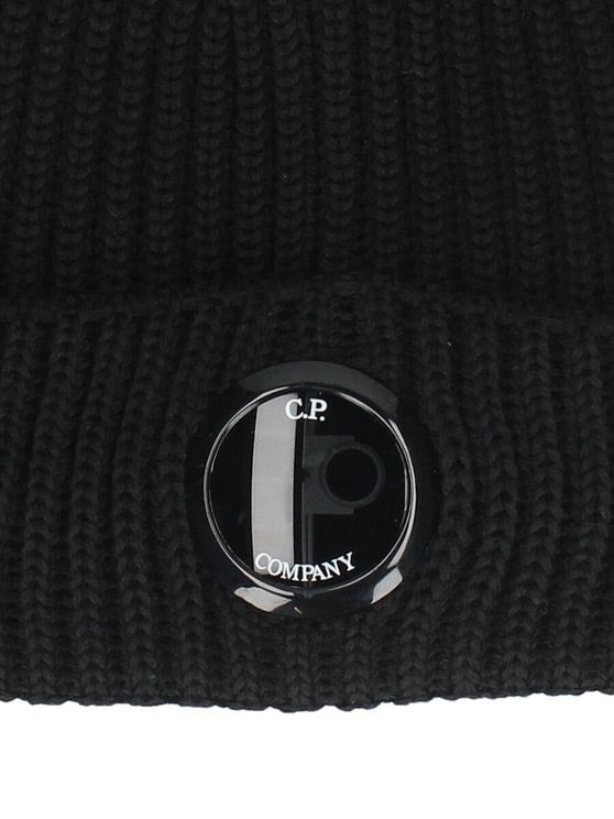 CP Company C.P. Company Muts Zwart Wool Beanie Zwart