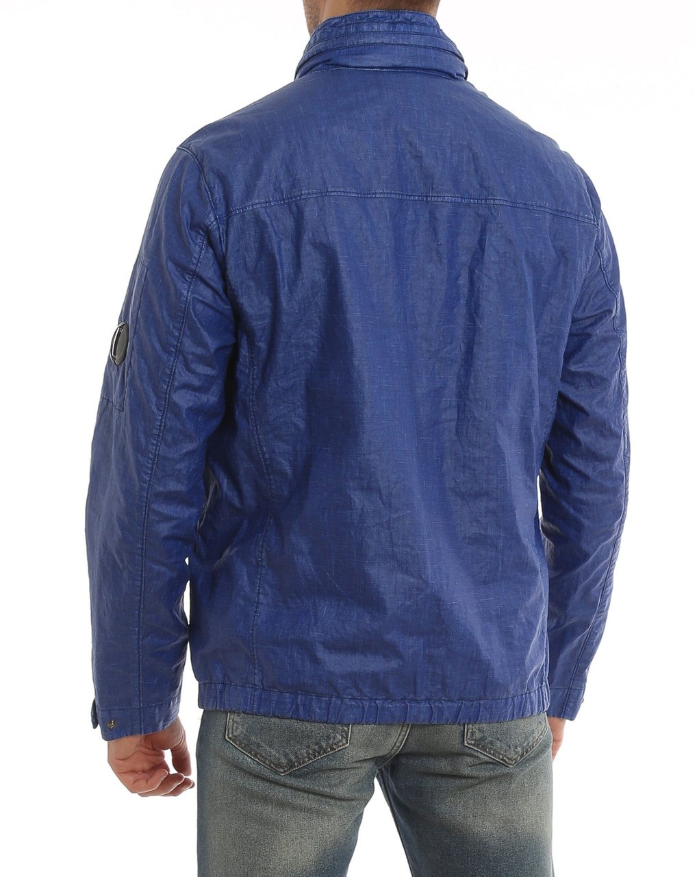 CP Company C.P Company Waxed Linen Jacket Blauw