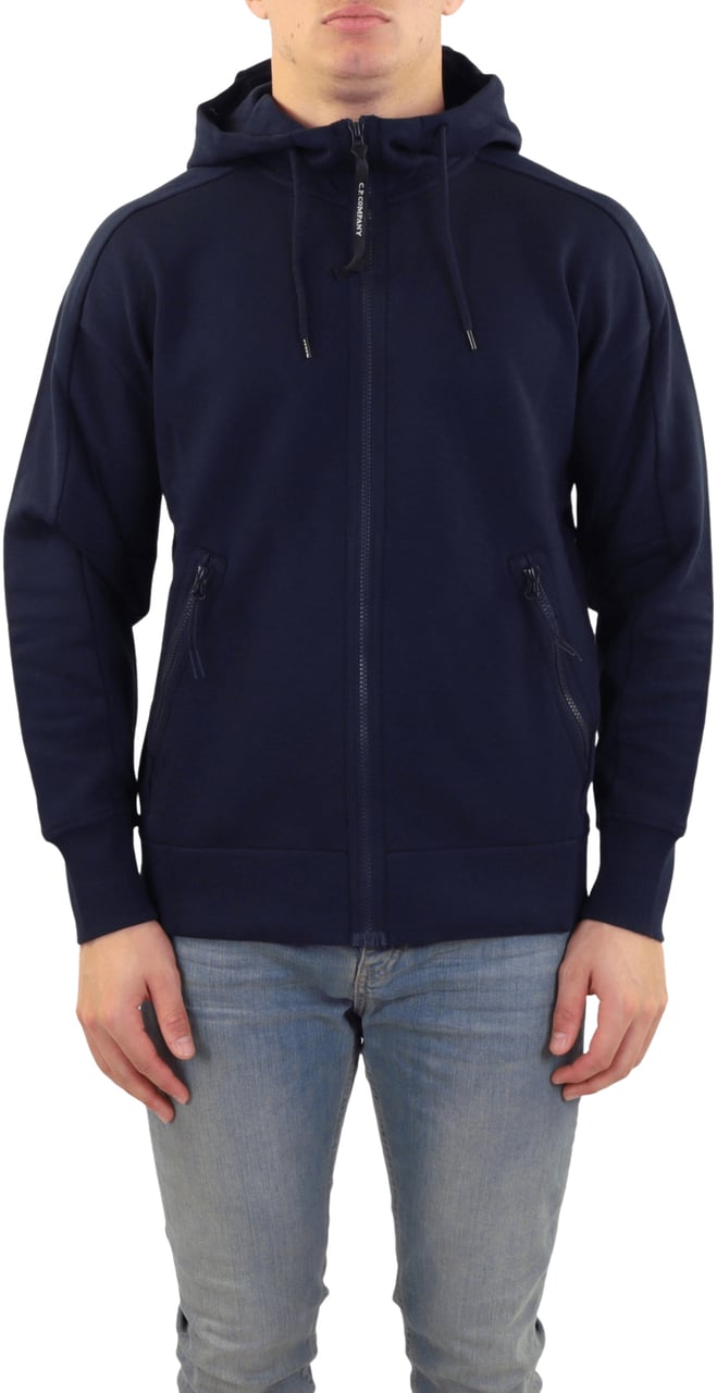 CP Company Heren Zip-Up Hoodie Blauw Blauw