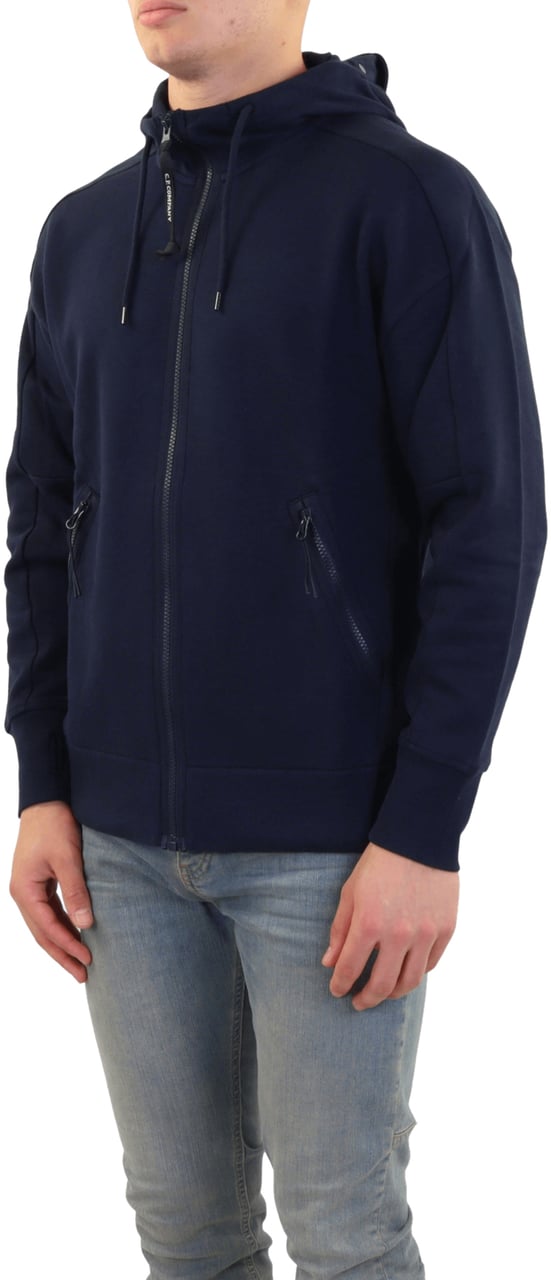 CP Company Heren Zip-Up Hoodie Blauw Blauw