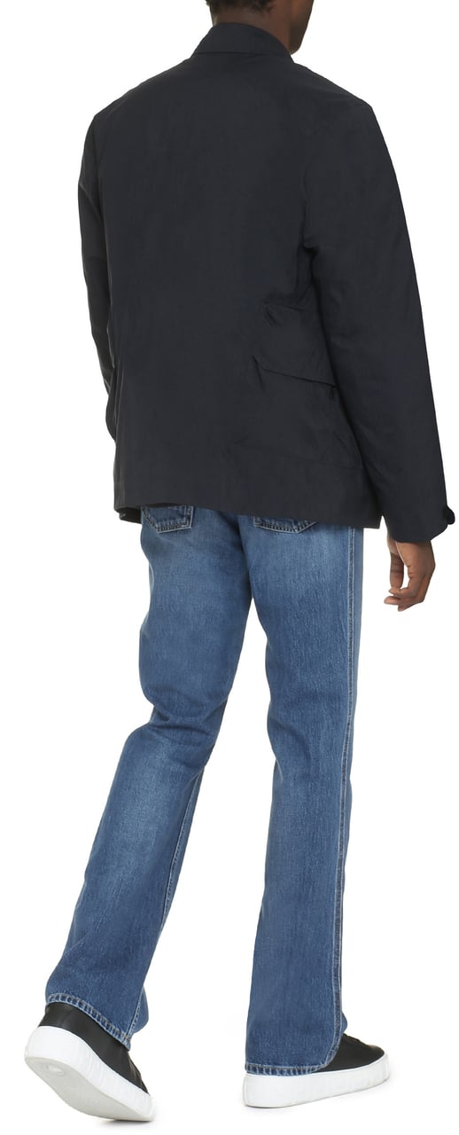 CP Company Technical fabric jacket with internal removable down jacket Blauw