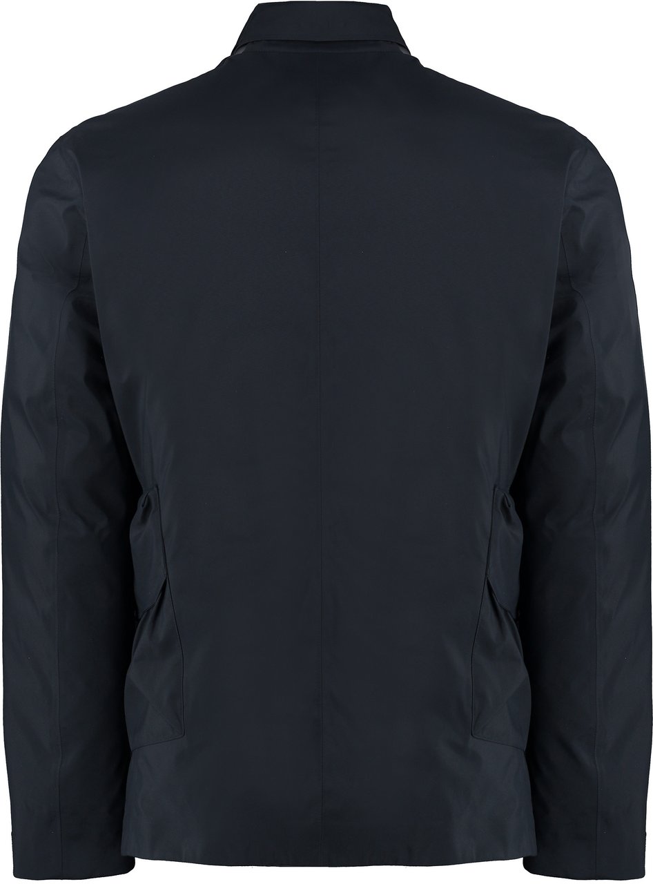 CP Company Technical fabric jacket with internal removable down jacket Blauw